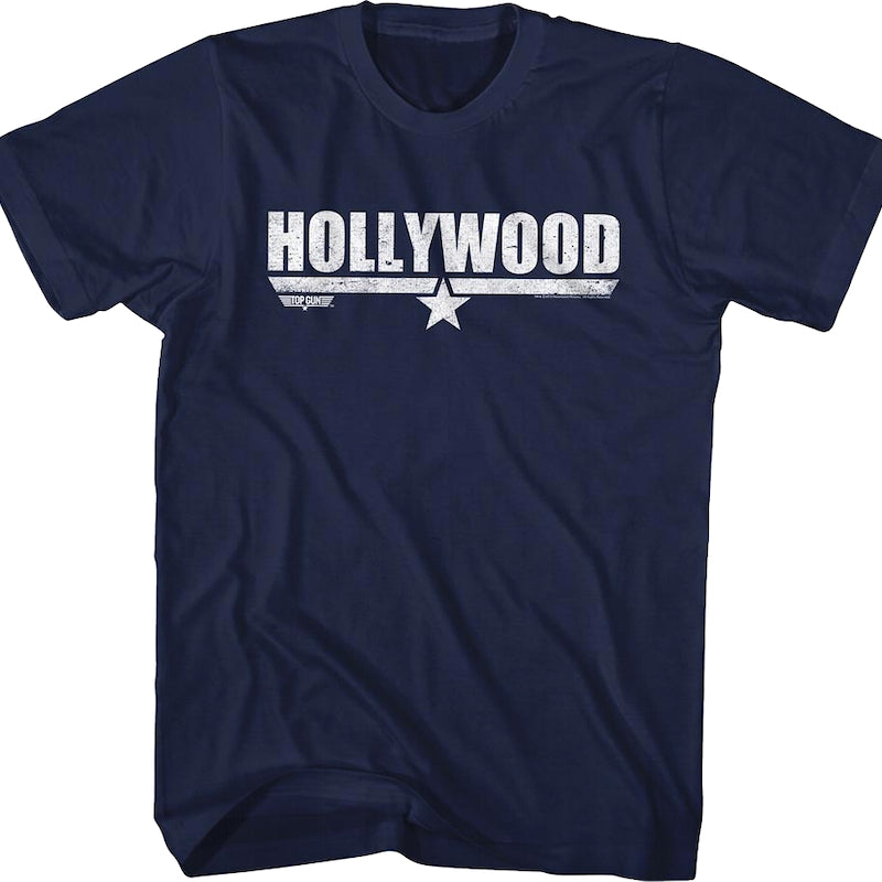 Distressed Hollywood Top Gun T-Shirt