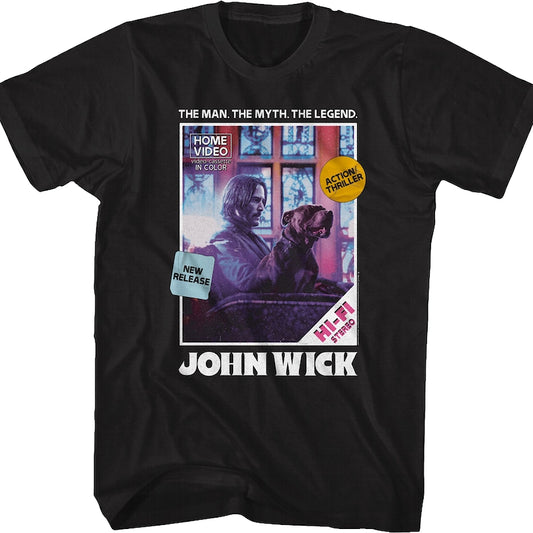 Home Video Cover John Wick T-Shirt