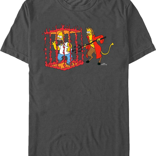 Homer In Devil's Cage The Simpsons T-Shirt