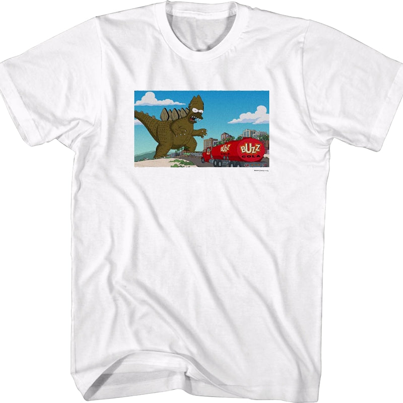 Homerzilla Attacks The Simpsons T-Shirt