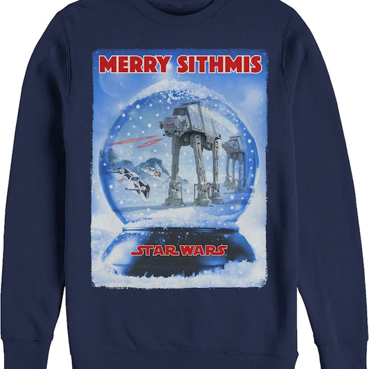 Battle of Hoth Snow Globe Star Wars Sweatshirt