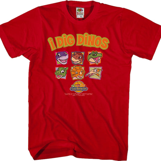 I Dig Dinos Land Before Time T-Shirt