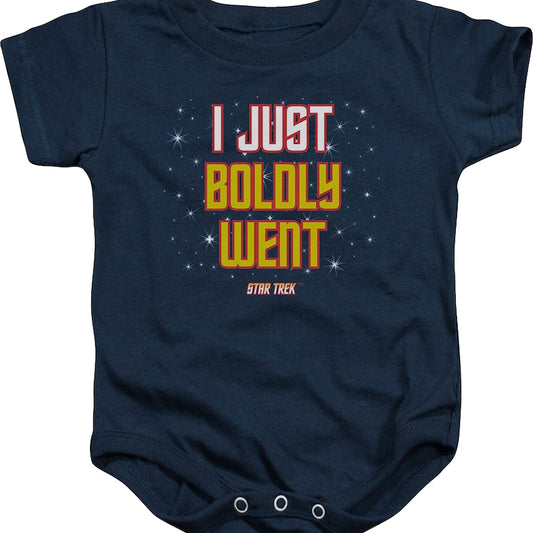 I Just Boldly Went Star Trek Infant Snapsuit