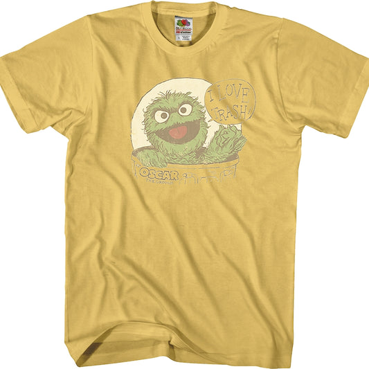 I Love Trash Oscar The Grouch T-Shirt