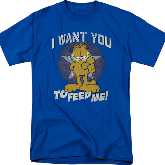 I Want You To Feed Me Garfield T-Shirt