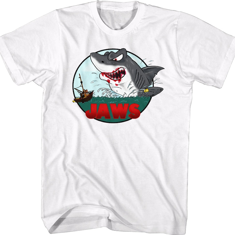 Illustrated Attack Jaws T-Shirt