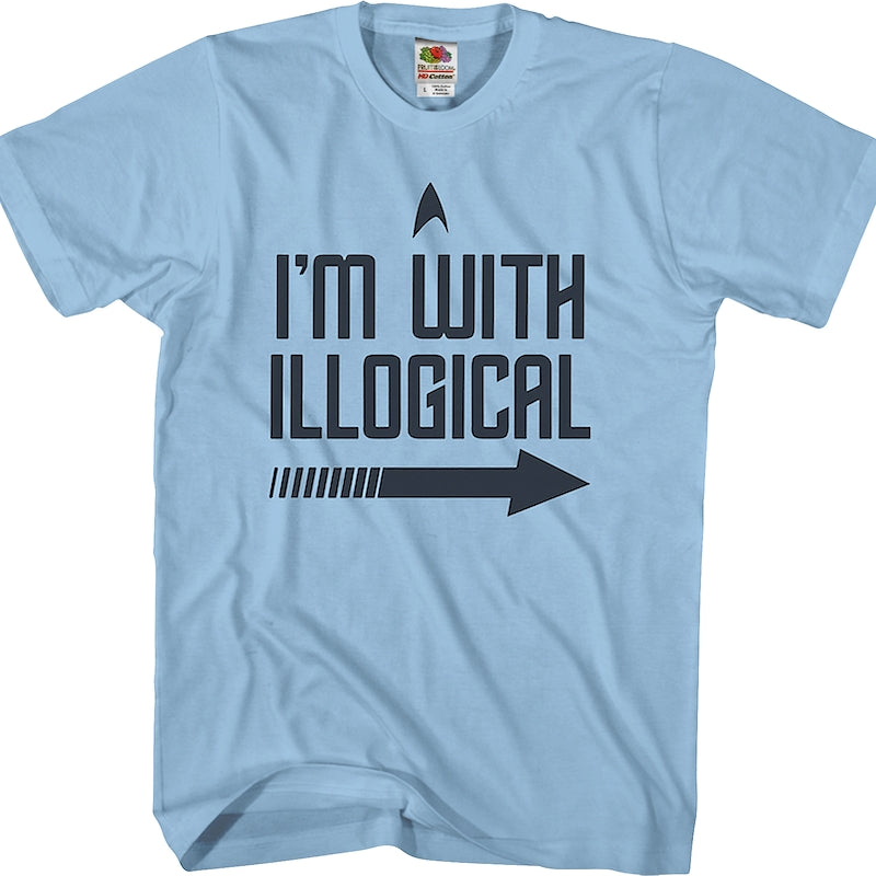 I'm With Illogical Star Trek T-Shirt