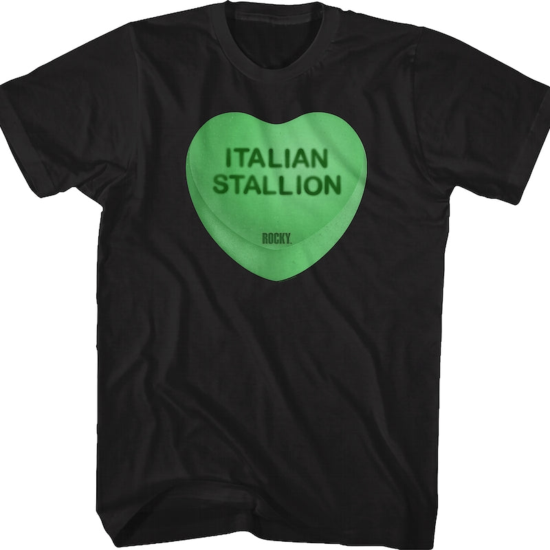 Italian Stallion Candy Heart Rocky T-Shirt