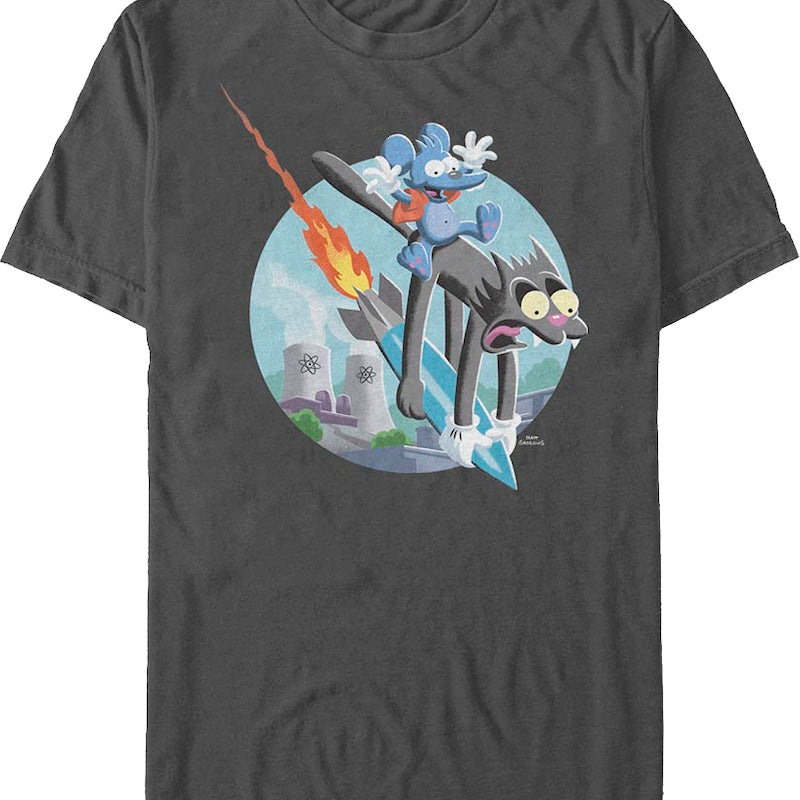 Itchy & Scratchy Missile The Simpsons T-Shirt