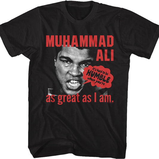 It's Hard To Be Humble Muhammad Ali T-Shirt