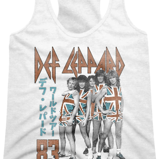 Ladies Japanese Def Leppard Racerback Tank Top