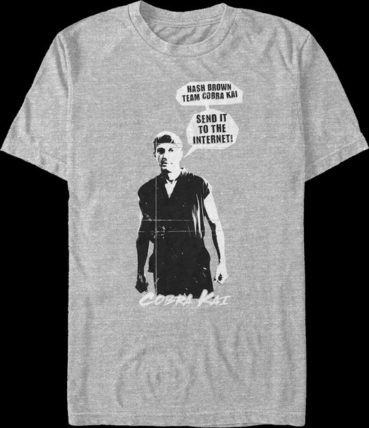 Johnny Lawrence Hash Brown Team Cobra Kai T-Shirt