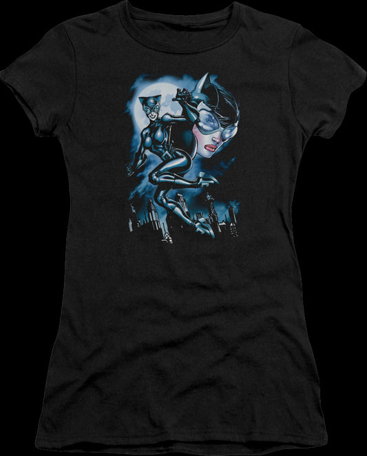 Ladies Catwoman Collage DC Comics Shirt