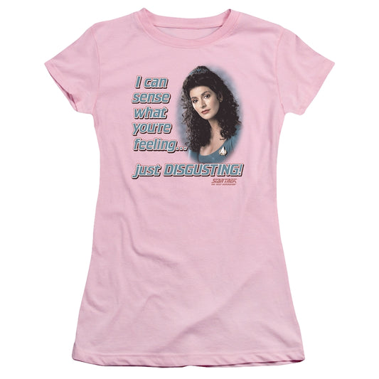 Ladies Pink Deanna Troi Star Trek The Next Generation Shirt