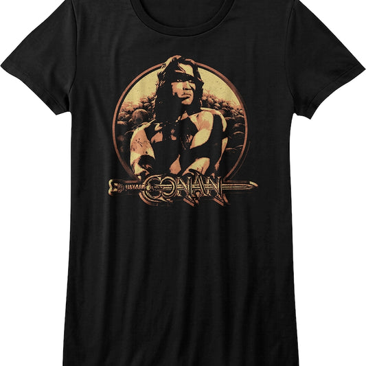 Ladies Distressed Conan The Barbarian Shirt