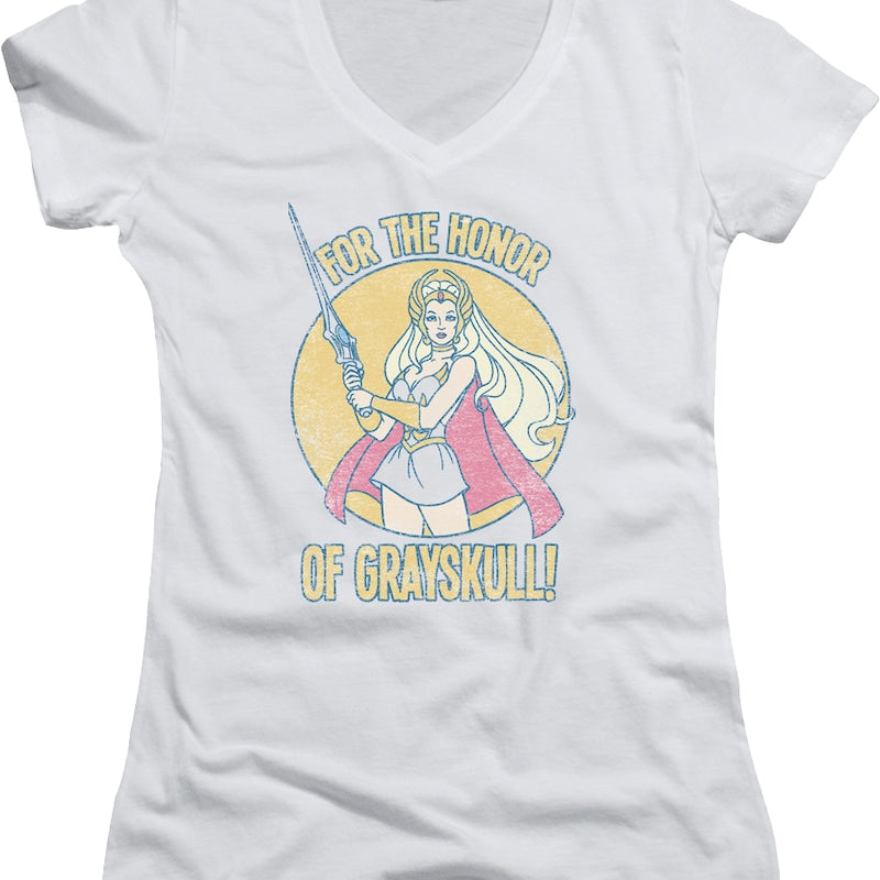 Ladies Honor of Grayskull She-Ra V-Neck Shirt