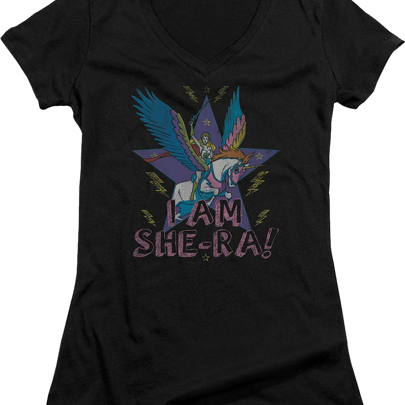 Ladies I Am She-Ra V-Neck Shirt