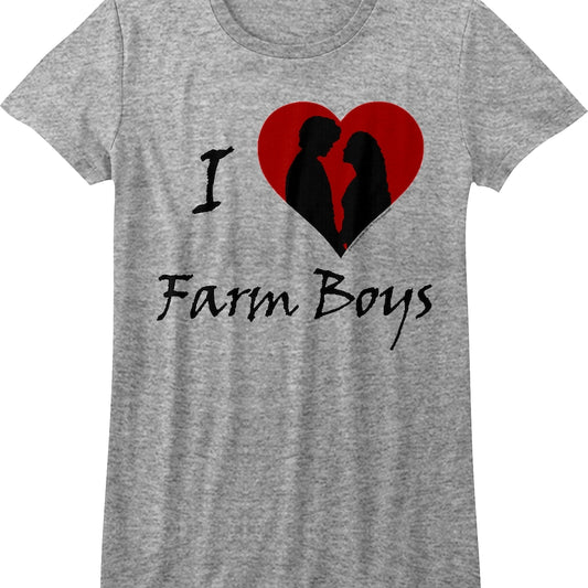 Womens I Love Farm Boys Princess Bride Shirt