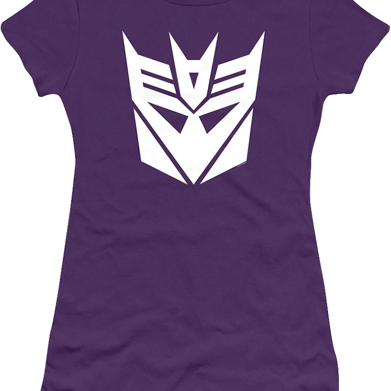 Ladies Purple Decepticons Logo Transformers Shirt