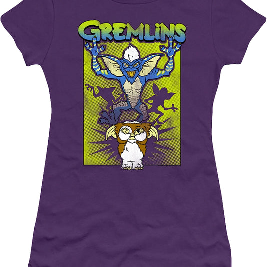 Ladies Purple Gizmo's Nightmare Gremlins Shirt