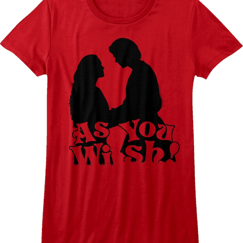 Womens Silhouette As You Wish Princess Bride Shirt