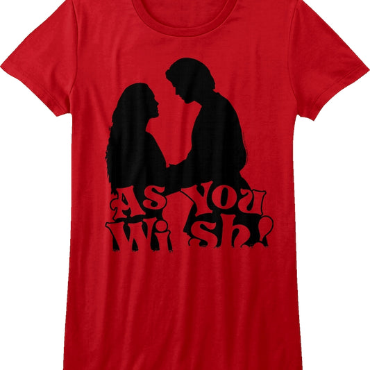 Womens Silhouette As You Wish Princess Bride Shirt