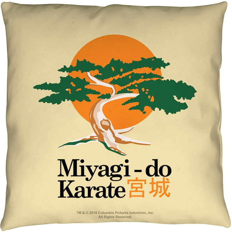 Karate Kid Miyagi-Do Throw Pillow