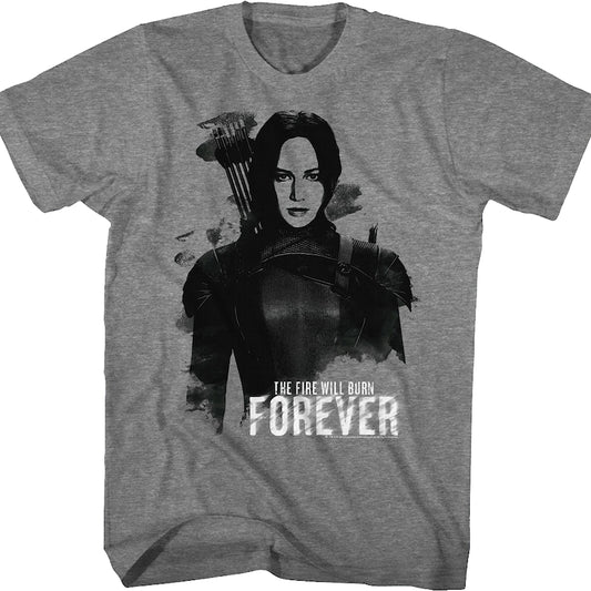 Katniss The Fire Will Burn Forever Hunger Games T-Shirt
