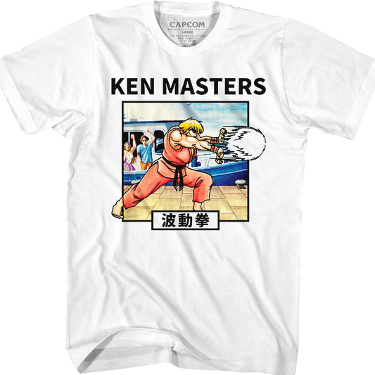 Ken Masters Hadoken Street Fighter T-Shirt