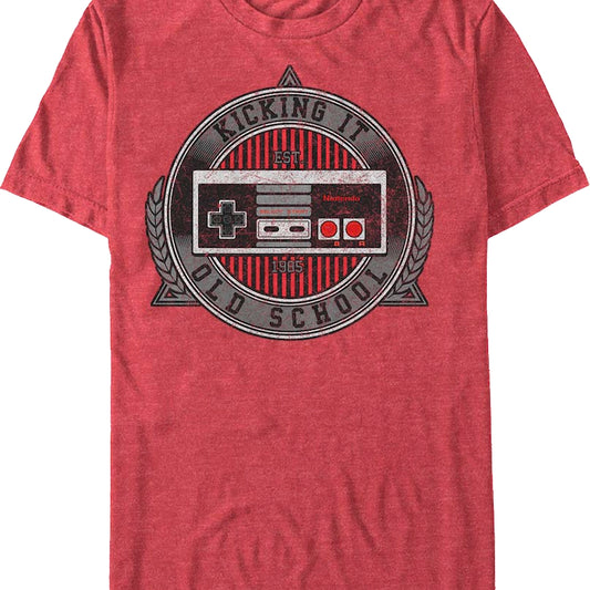 Kicking It Old School Nintendo Controller T-Shirt