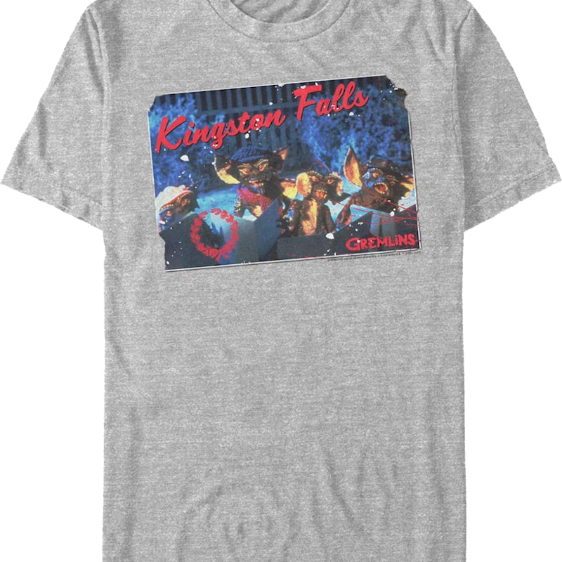 Kingston Falls Christmas Card Gremlins T-Shirt