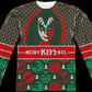 Kiss Band Ugly Faux Christmas Sweater Long Sleeve Tee