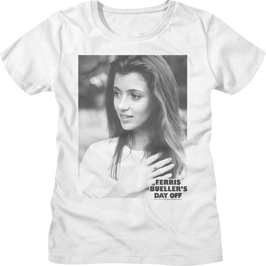 Womens Black And White Sloan Peterson Ferris Bueller's Day Off Shirt
