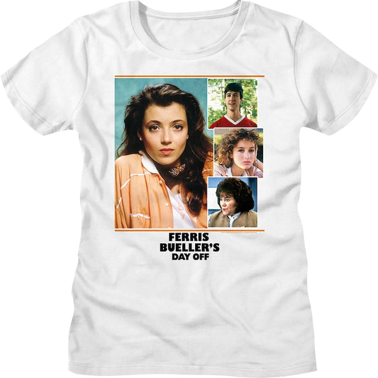 Womens Cast Collage Ferris Bueller's Day Off Shirt