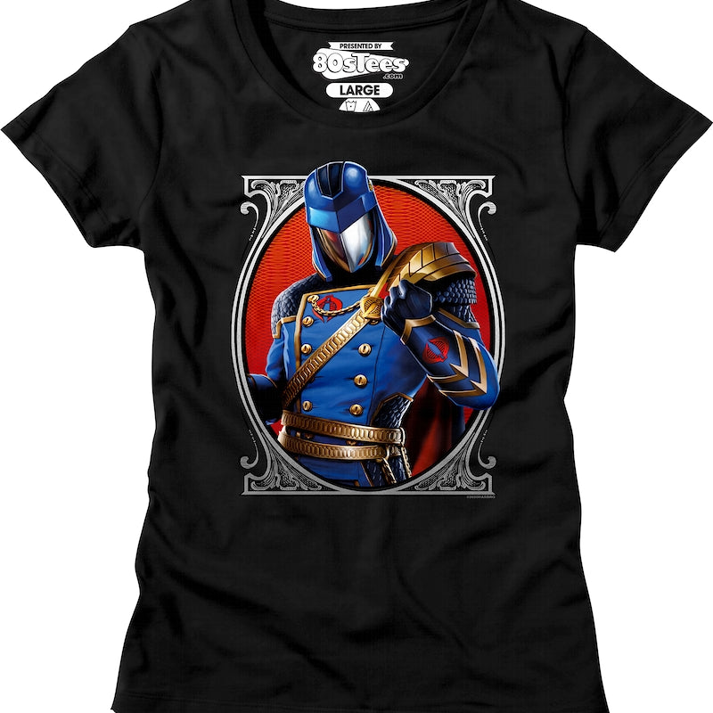 Womens Cobra Commander Classic Pose GI Joe Shirt