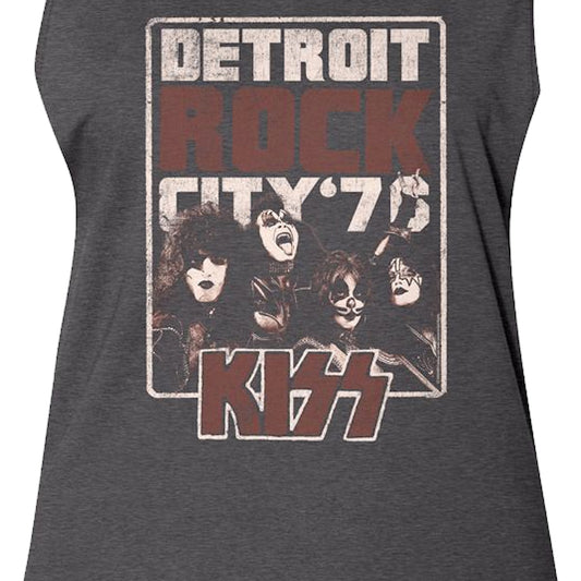Ladies Detroit Rock City KISS Muscle Tank Top