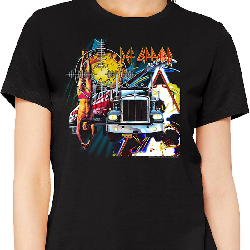 Womens First Four Collage Def Leppard Shirt