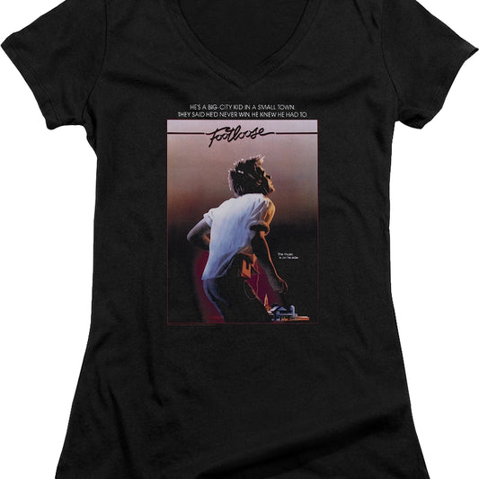 Ladies Footloose Poster V-Neck Shirt