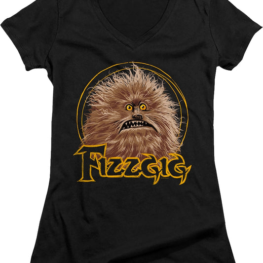 Ladies Friendly Monster Fizzgig Dark Crystal V-Neck Shirt