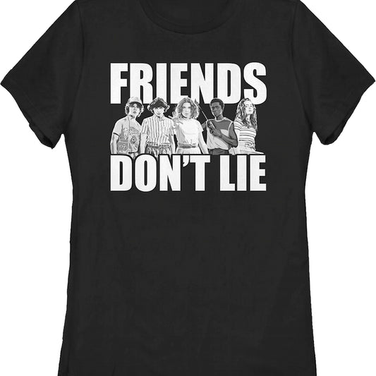 Womens Friends Don't Lie Stranger Things Shirt