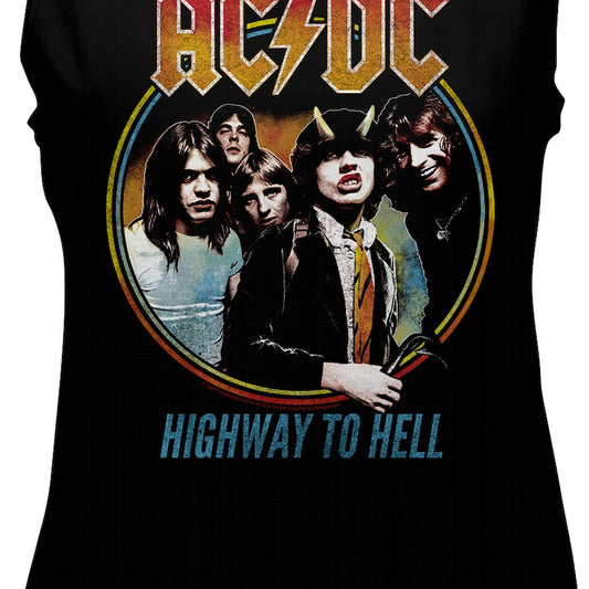 Ladies Highway To Hell ACDC Muscle Tank Top