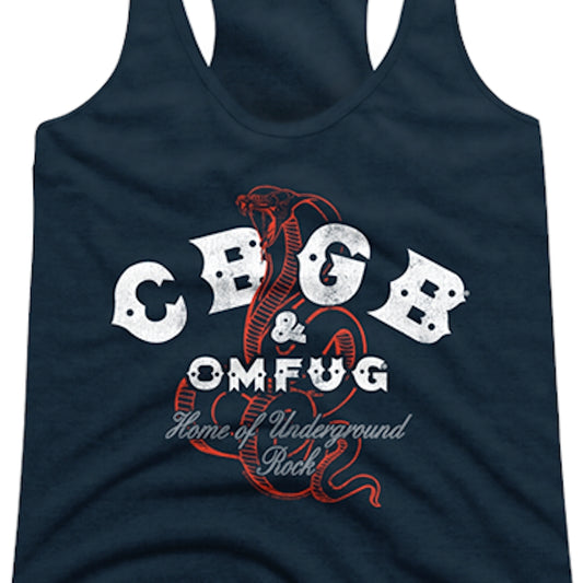 Ladies Home of Underground Rock CBGB Racerback Tank Top