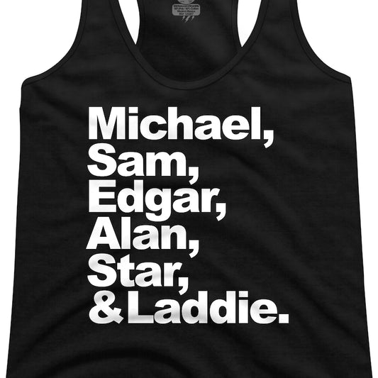 Ladies Human Names Lost Boys Racerback Tank Top