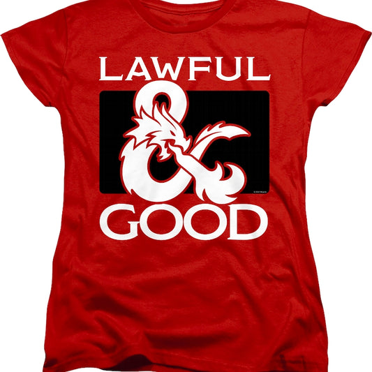 Womens Lawful Good Dungeons & Dragons Shirt