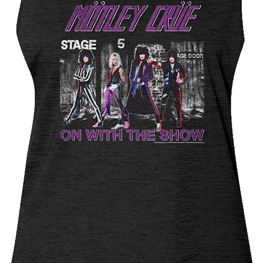 Ladies On With The Show Motley Crue Muscle Tank Top