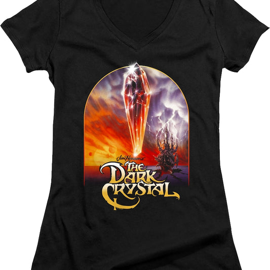 Ladies Style B Movie Poster Dark Crystal V-Neck Shirt