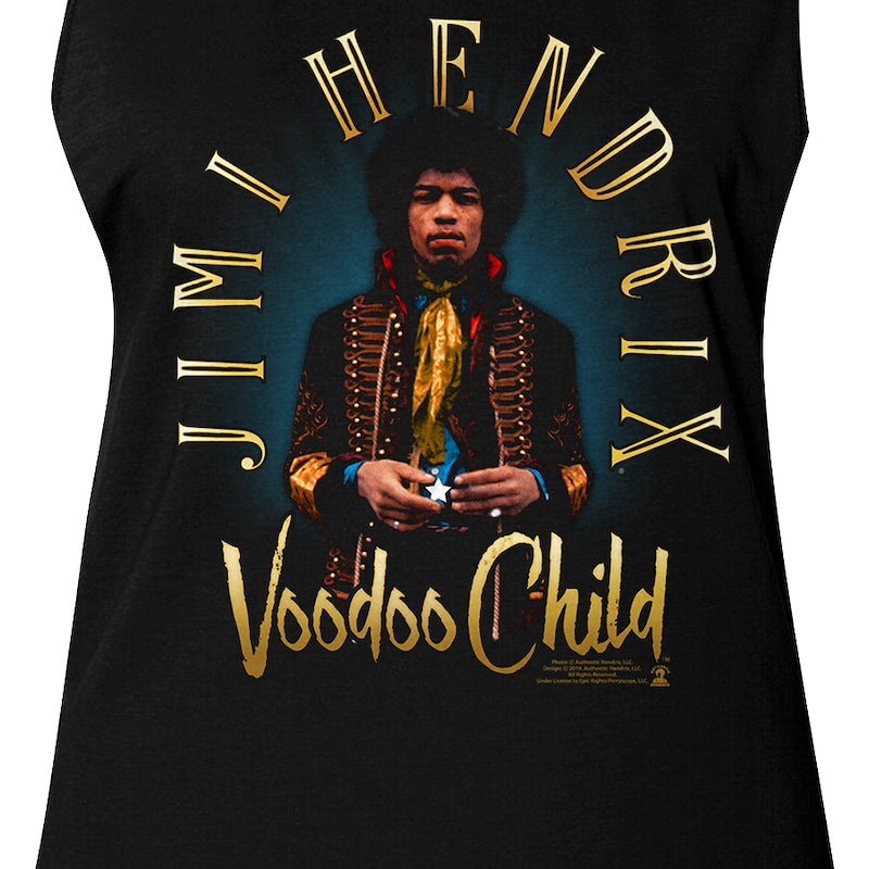 Ladies Voodoo Child Jimi Hendrix Muscle Tank Top