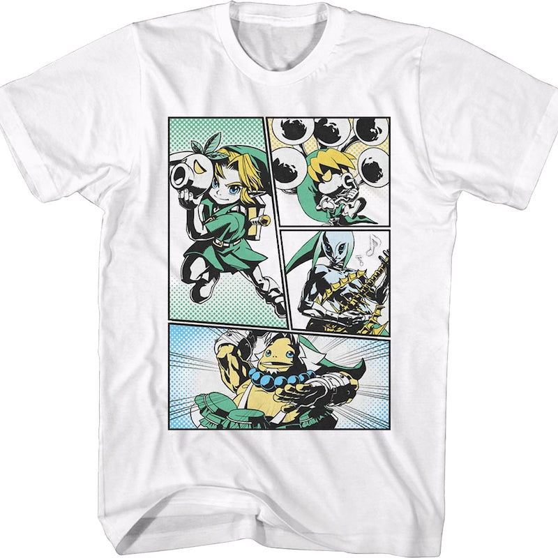 Legend of Zelda Comic Panels Nintendo T-Shirt