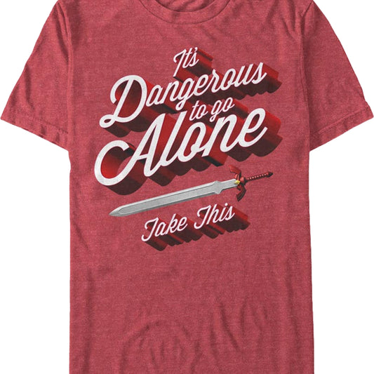 Legend Of Zelda It's Dangerous To Go Alone Take This Nintendo T-Shirt