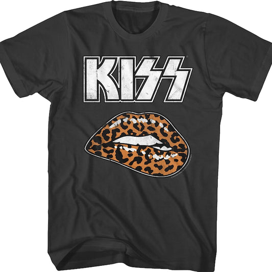 Leopard Lips KISS T-Shirt